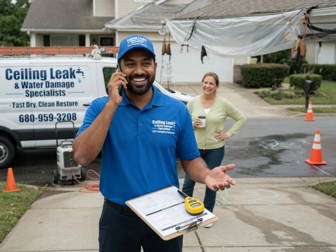 Ceiling Leak Cleanup Saint Anne, IL FAQs